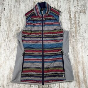 Smartwool Stripped Corbet 120 Merino Wool Vest Women's Sz S Outdoor